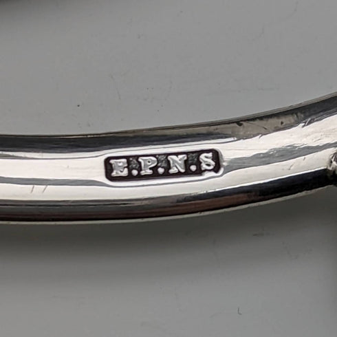 British Vintage Silver Plated Swan Toast Rack